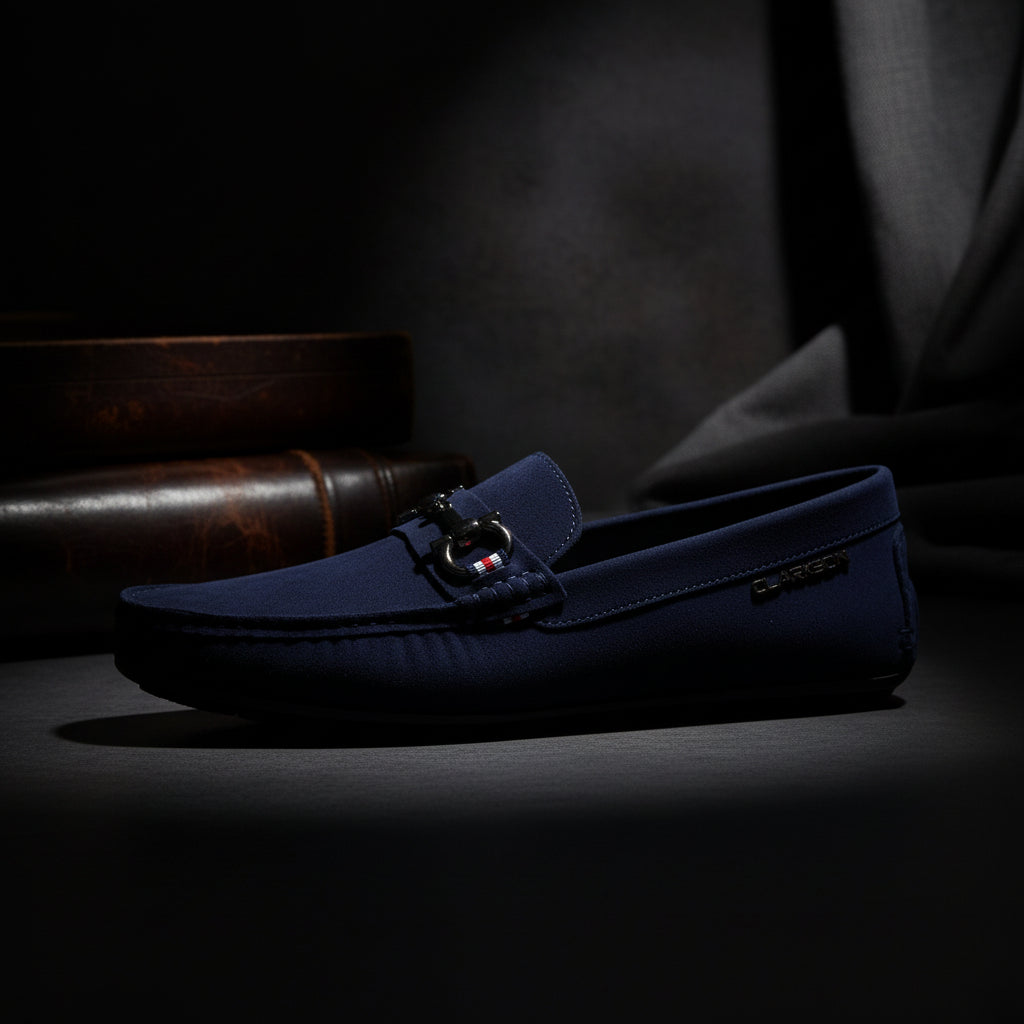 Suede Navy Alfredo TM Metal