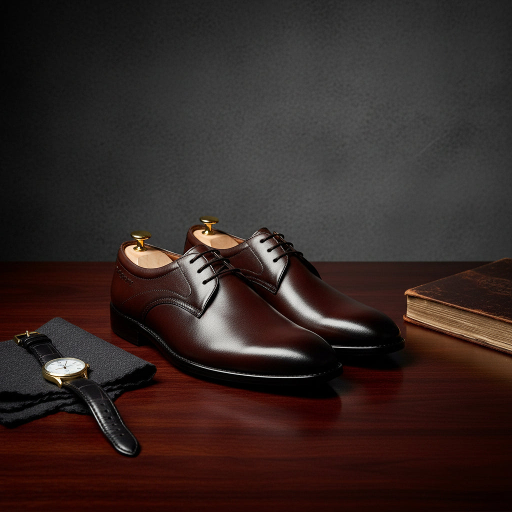 Derby Tan leather Sole