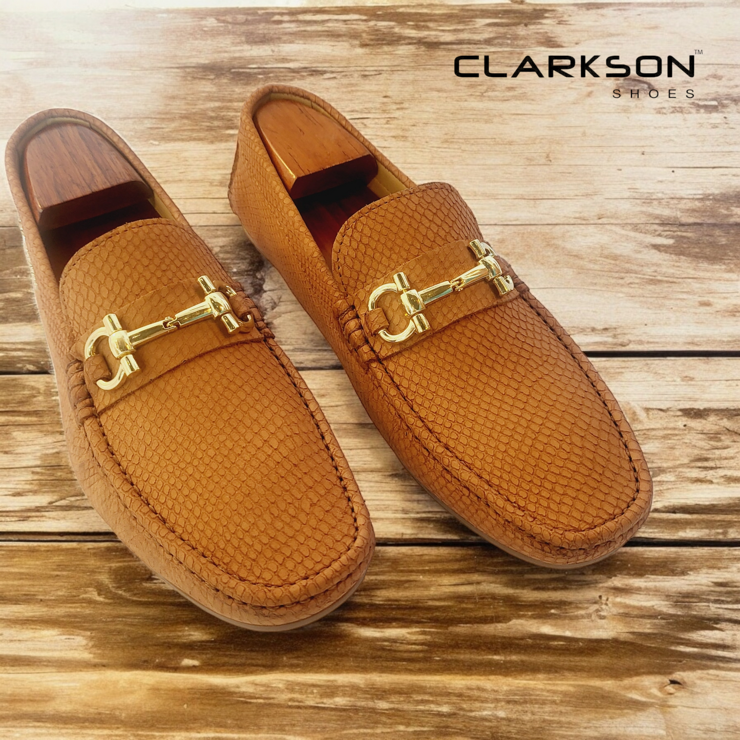 Alfredo Suede Gold- Printed Honey