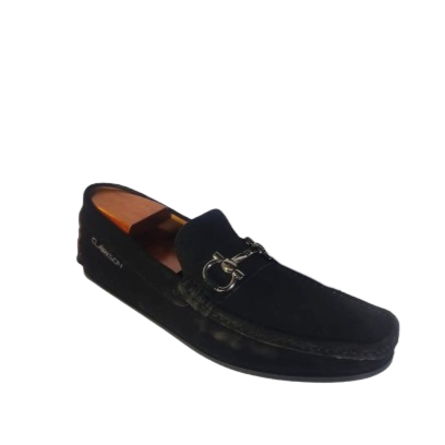 Alfredo Suede Black Metal