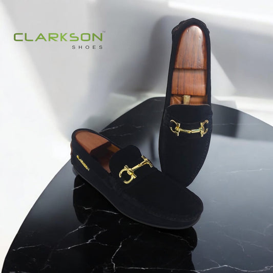 Alfredo Suede Black Gold