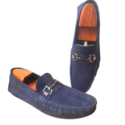 Suede Navy Alfredo TM Metal