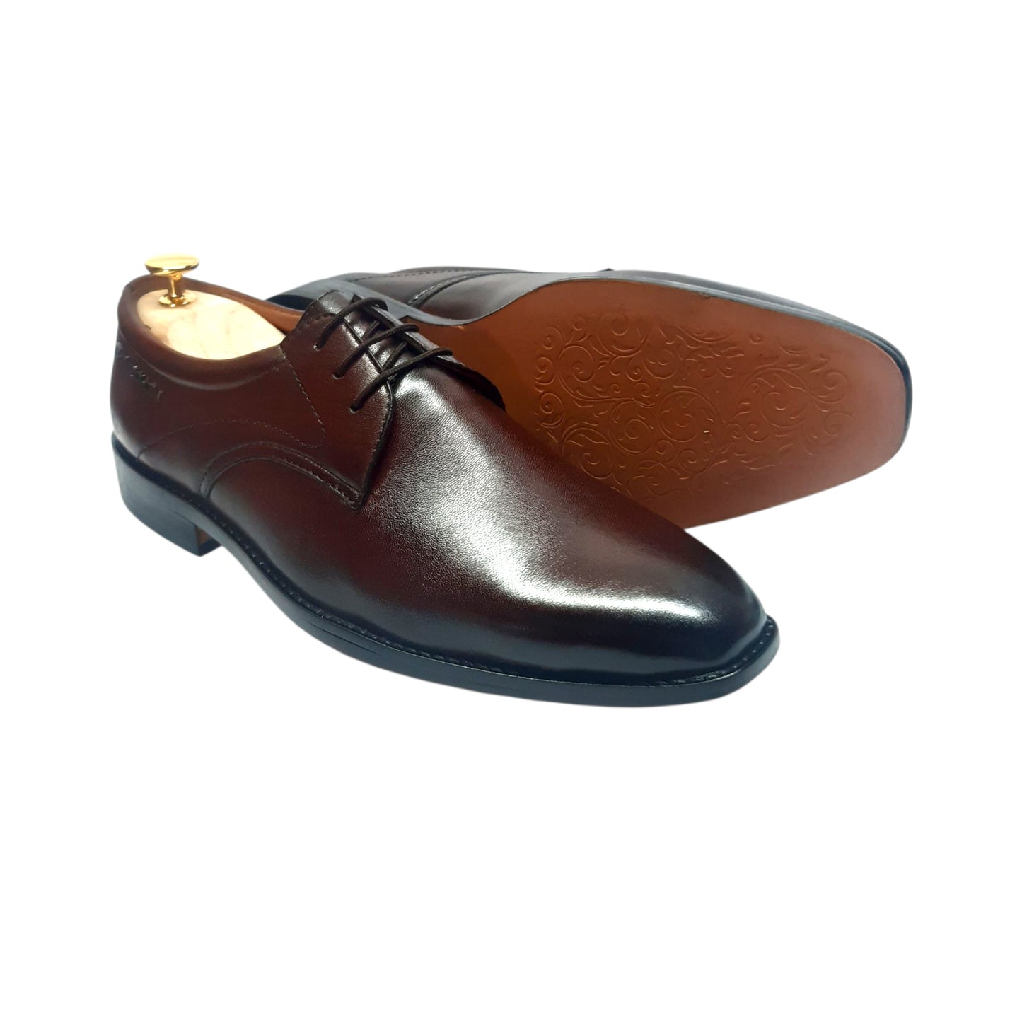 Derby Tan leather Sole