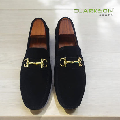 Alfredo Suede Black Gold