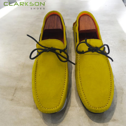 Salvio Suede - Lemon Yellow