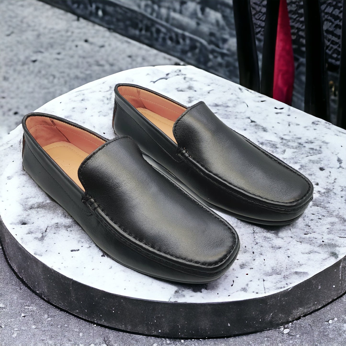Athens Button Black