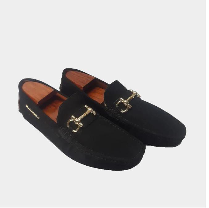 Alfredo Suede Black Gold