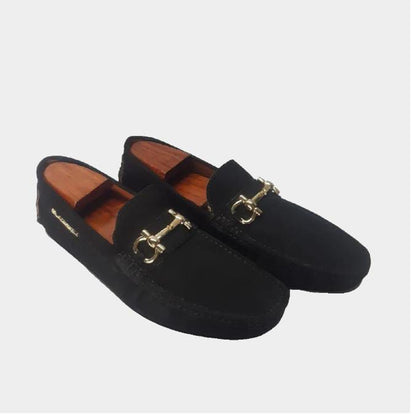Alfredo Suede Black Gold