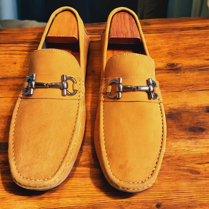 Alfredo Suede Honey Metal