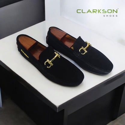 Alfredo Suede Black Gold